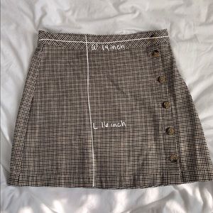 H&M Dividend Plaid Skirt